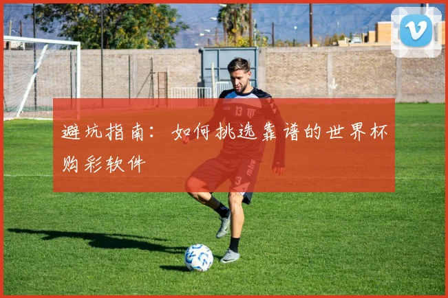 避坑指南：如何挑选靠谱的世界杯购彩软件
