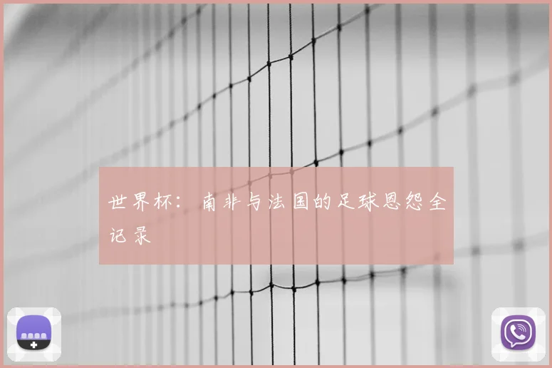 世界杯：南非与法国的足球恩怨全记录